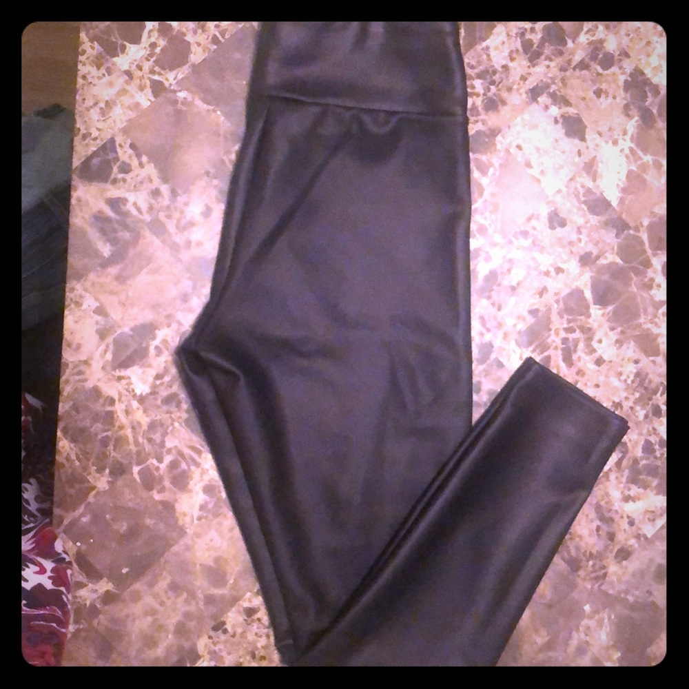Express pleather leggings